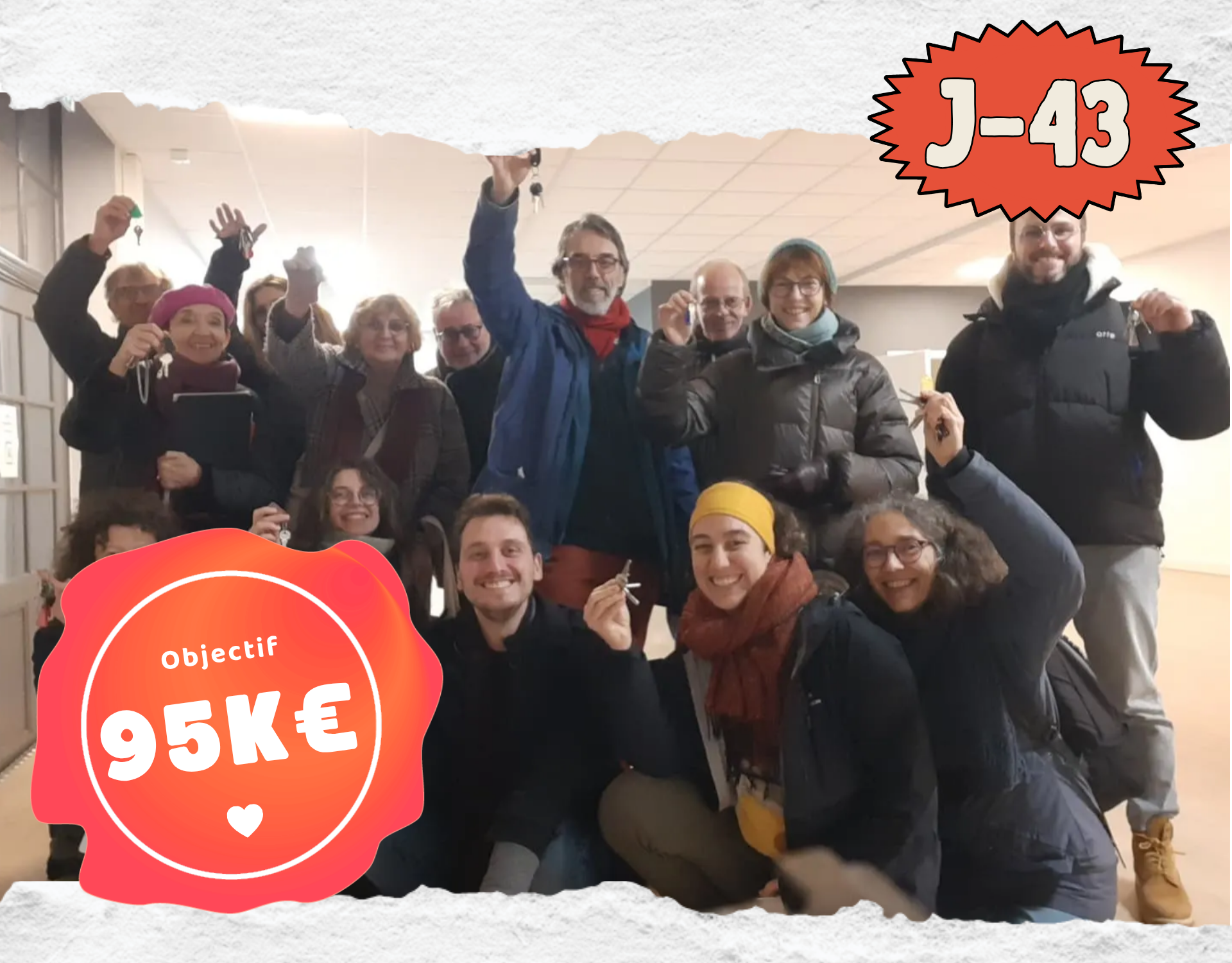 Déjà 25% atteint — 23 000€ collectés sur 95 000€ — J-32
